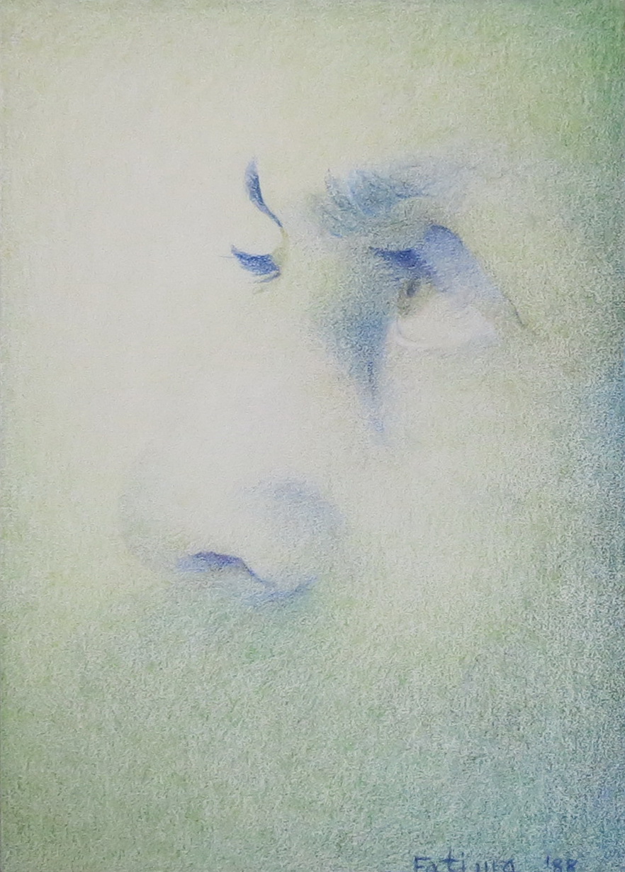 Handmade portrait artwork of Osho
